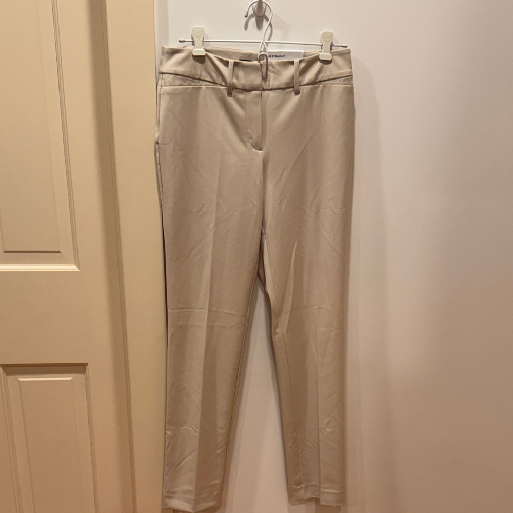 Ann Taylor Classic Cream Straight Leg Pants